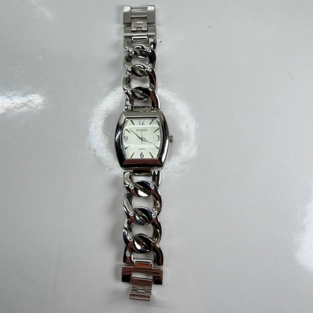 R.J. Graziano RJG121C Quartz Watch – Stainless Steel Chain Bracelet